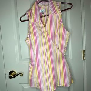 Lillly Pulitzer sleeveless wrap top Women’s- 12